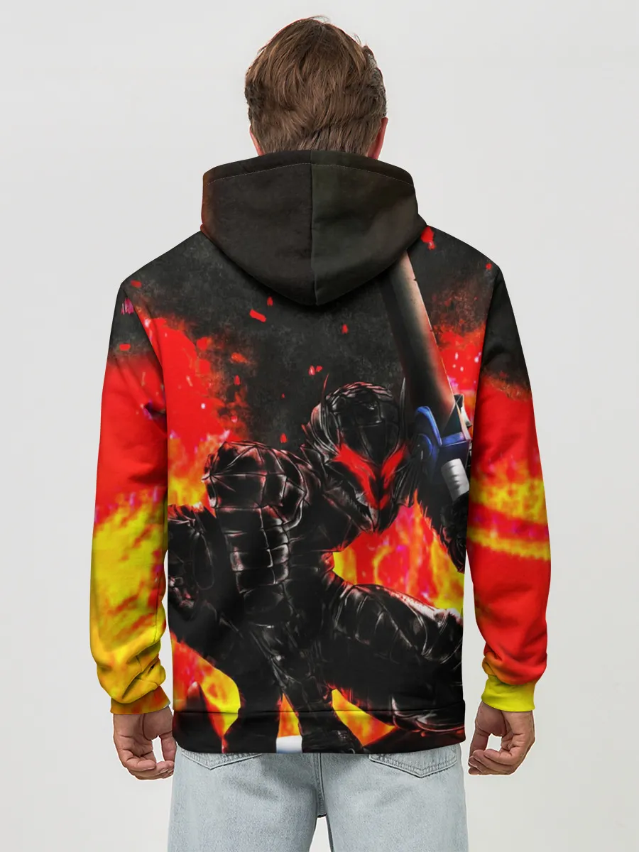 Худи мужской база хлопок / БЕРСЕРК ОГНЕННЫЙ | BERSERK