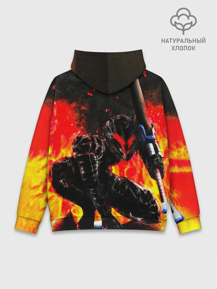 Худи мужской база хлопок / БЕРСЕРК ОГНЕННЫЙ | BERSERK