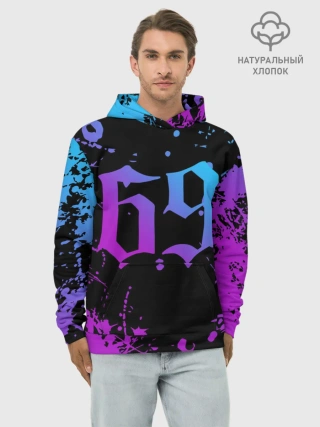 Худи мужской база хлопок / 6IX9INE 69