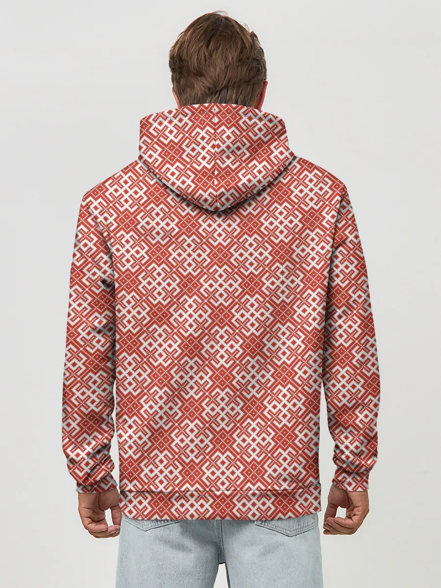 Худи мужской база хлопок / Славянская Обережная Вышивка