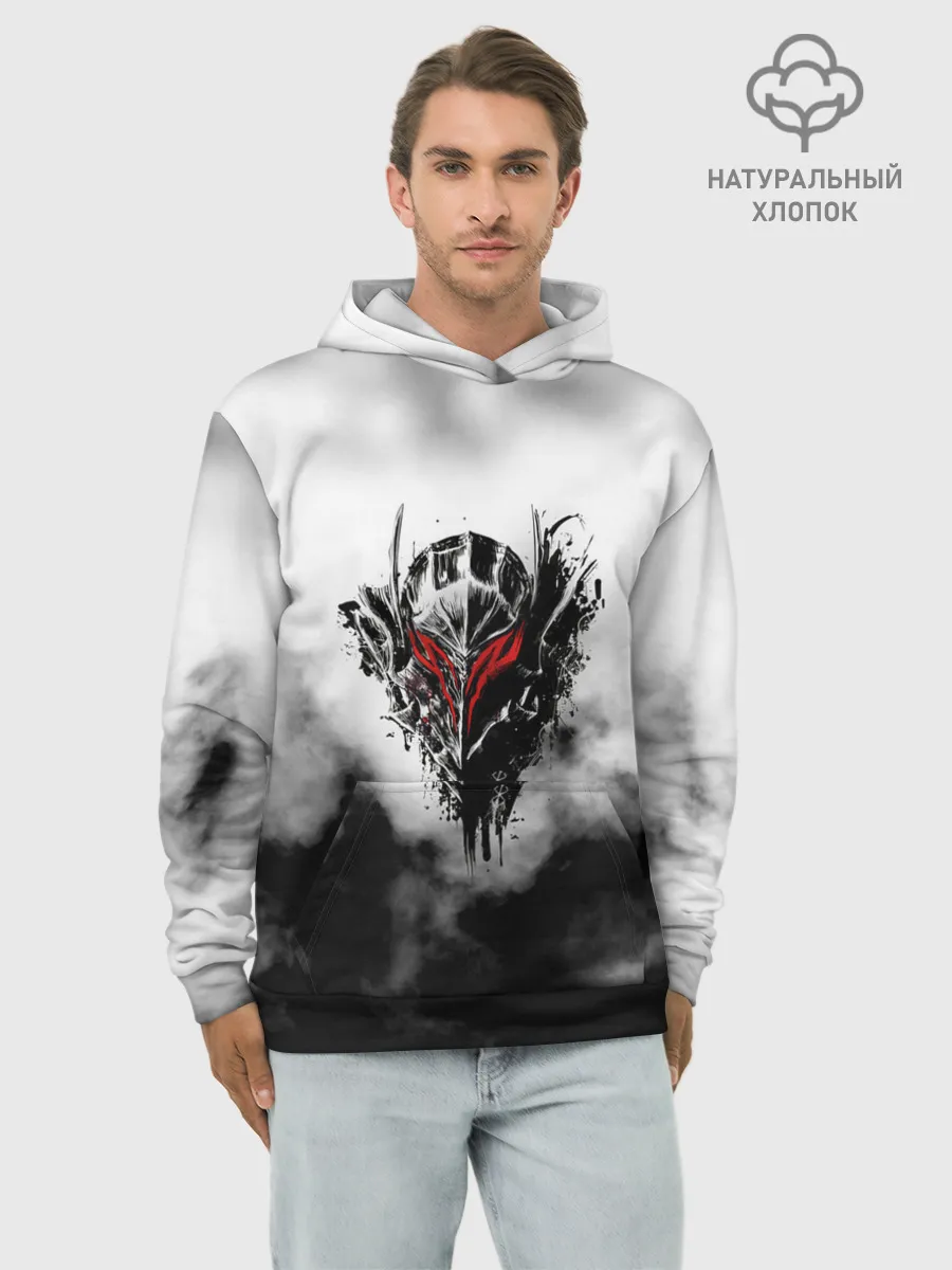 Худи мужской база хлопок / Берсерк: Облачно.