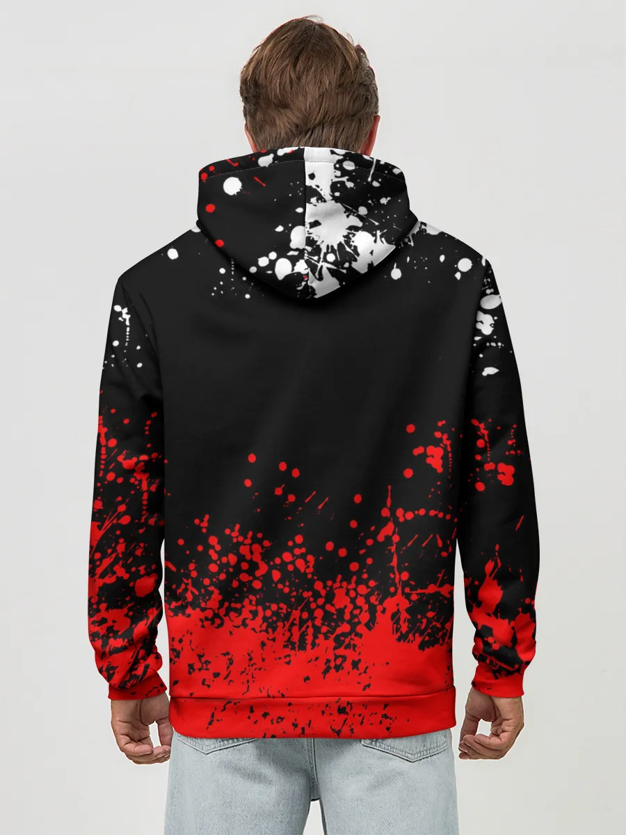 Худи мужской база хлопок / Берсерк: Брызги красок.