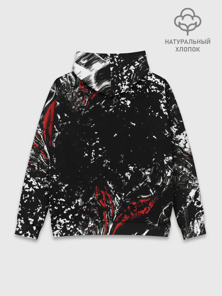 Худи мужской база хлопок / Берсерк Черная маска