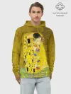 Худи мужской база хлопок / Влюблённые поцелуй художник Климт