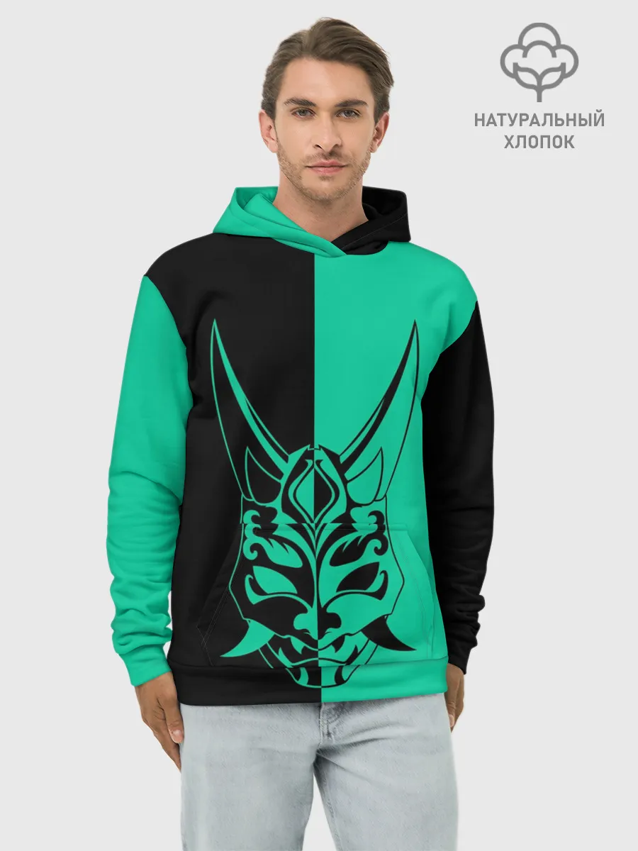 Худи мужской база хлопок / СПЛИТ МАСКА СЯО