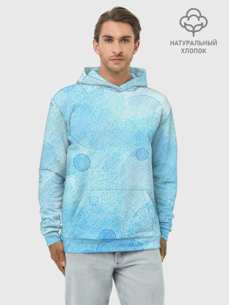 Худи мужской база хлопок / Пузыри воздуха