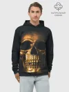 Худи мужской база хлопок / Gold Skull
