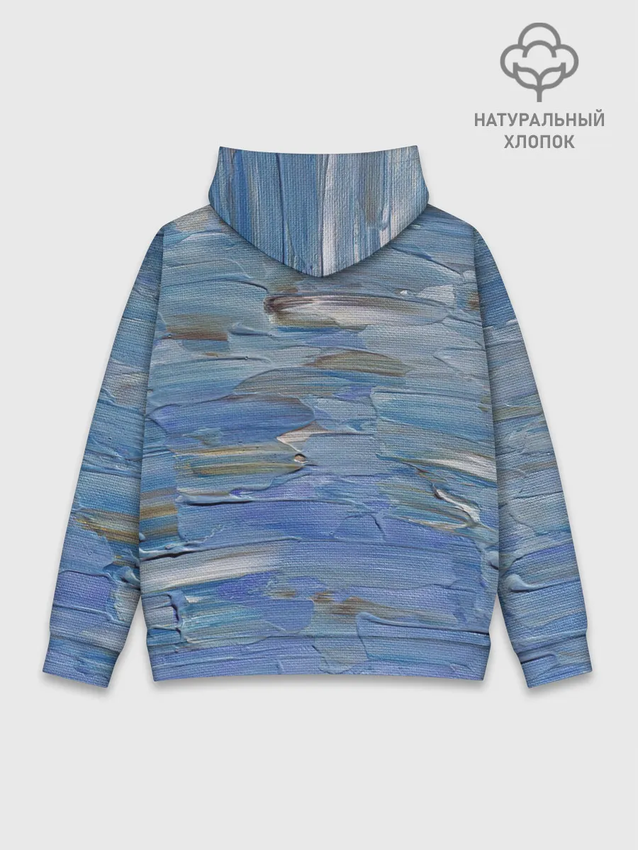 Худи мужской база хлопок / Мазки красок