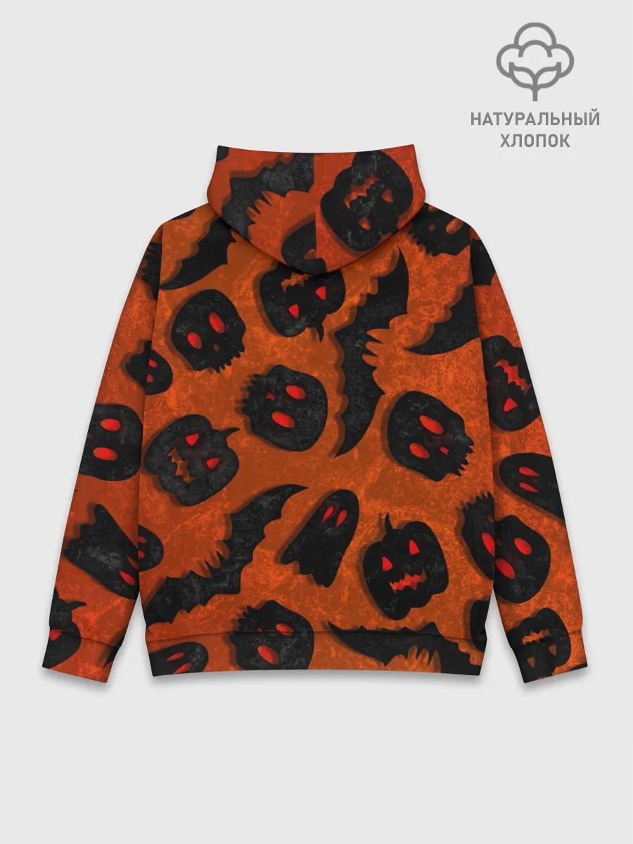 Худи мужской база хлопок / Halloween print