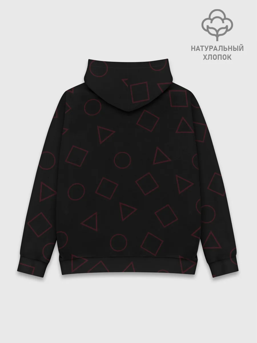 Худи мужской база хлопок / ИГРА В КАЛЬМАРА, СТРАЖИ ИГРЫ / SQUID GAME