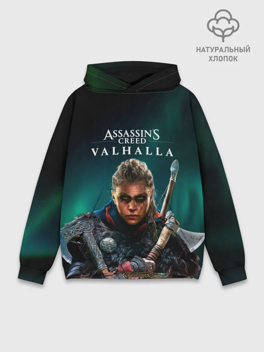 Худи мужской база хлопок / Assassins Creed, Valhalla