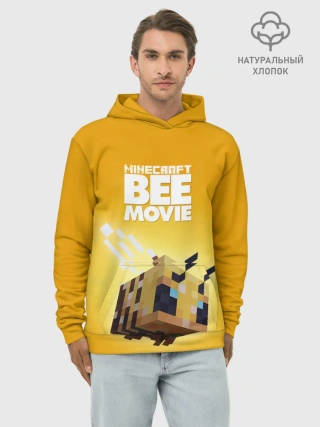 Худи мужской база хлопок / BEE MOVIE Minecraft