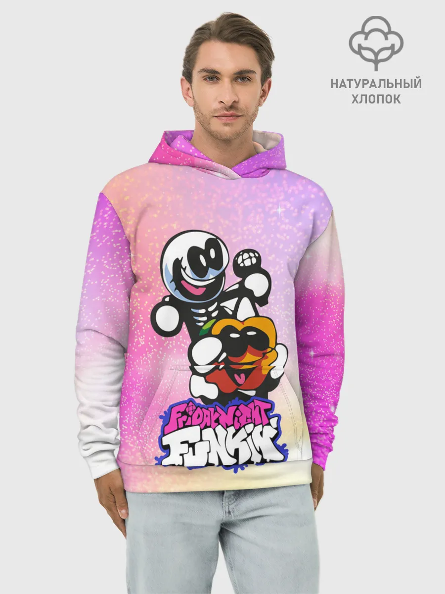 Худи мужской база хлопок / Skid and Pump | Friday Night Funkin
