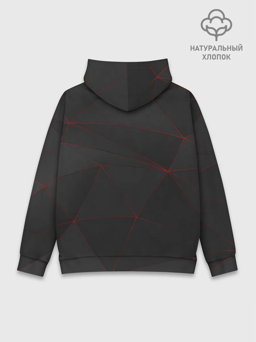 Худи мужской база хлопок / [Toyota] Тонкие линии неона