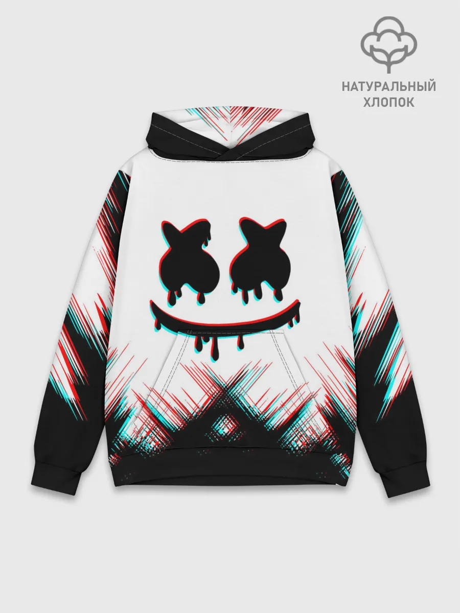 Худи мужской база хлопок / MARSHMELLO HALLOWEEN.