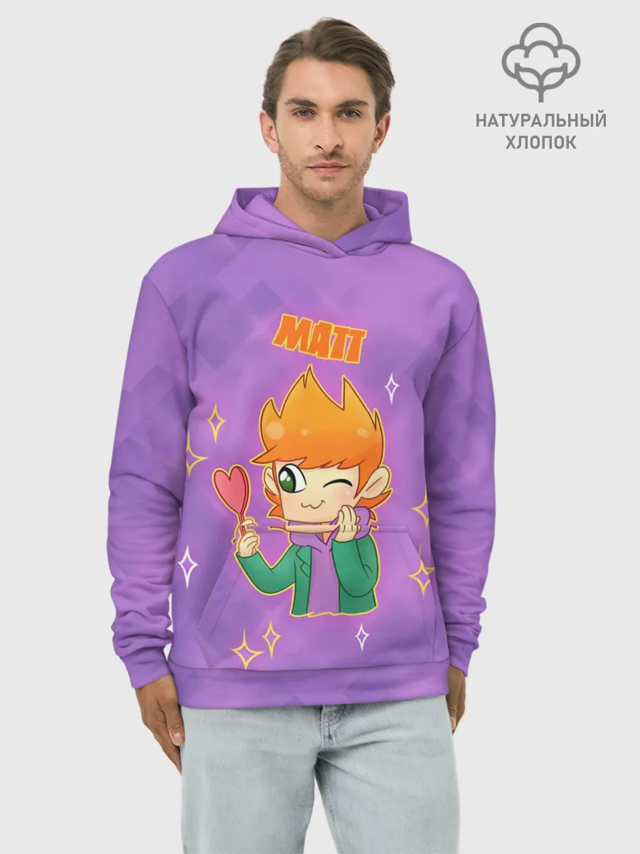 Худи мужской база хлопок / Matt