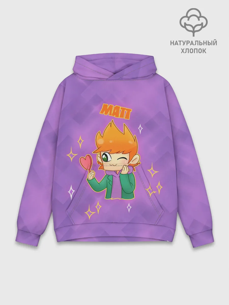 Худи мужской база хлопок / Matt