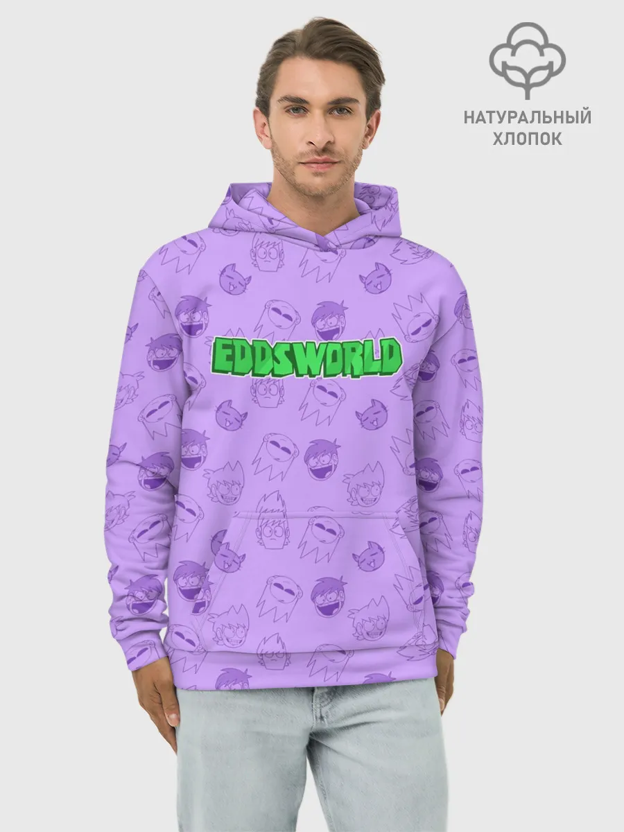 Худи мужской база хлопок / Pattern EDDSWORLD