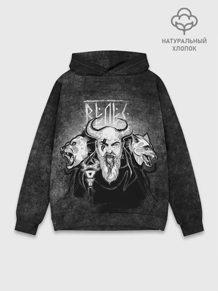 Худи мужской база хлопок / Велес. Славяне