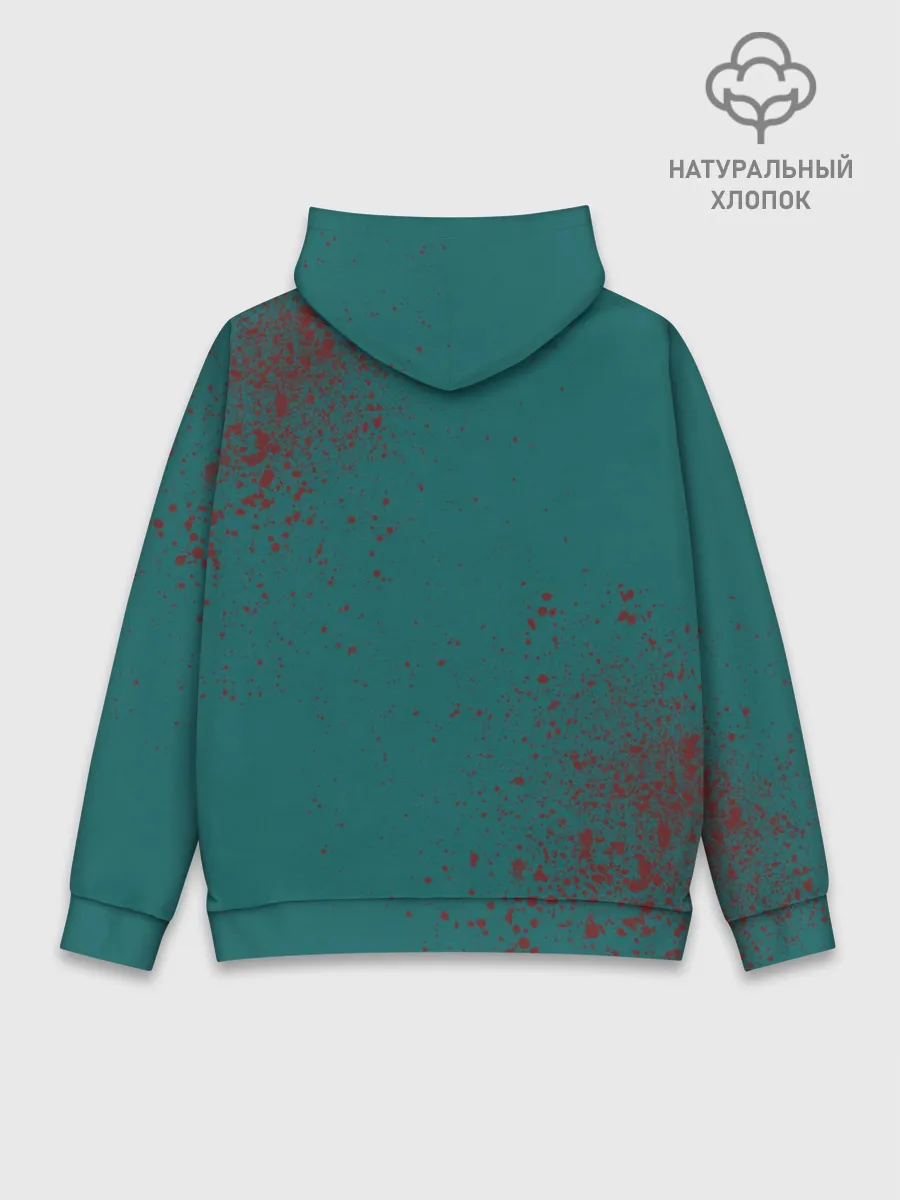 Худи мужской база хлопок / ИГРА В КАЛЬМАРА ПЕРСОНАЖ 001