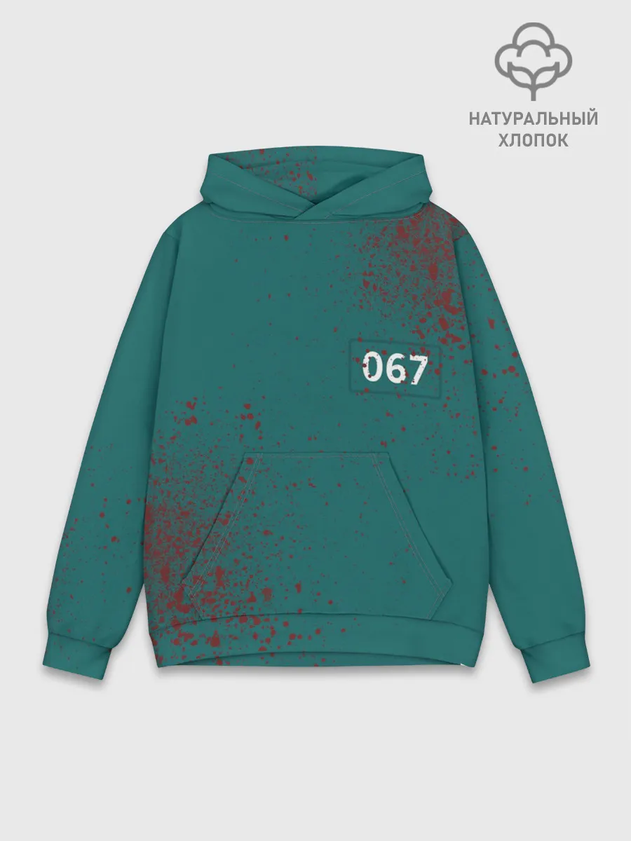 Худи мужской база хлопок / ИГРА В КАЛЬМАРА ПЕРСОНАЖ 067