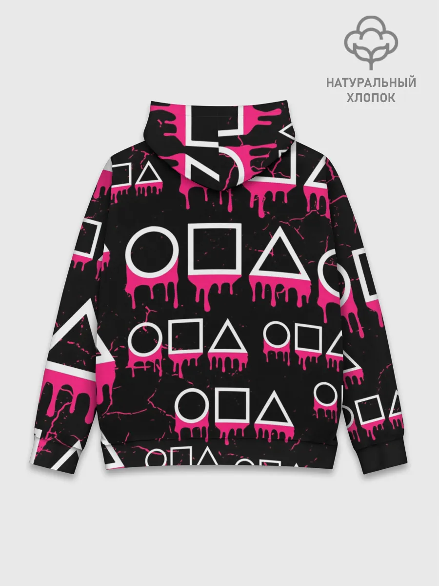 Худи мужской база хлопок / ИГРА В КАЛЬМАРА / КУКЛА