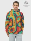 Худи мужской база хлопок / 3D узор Color