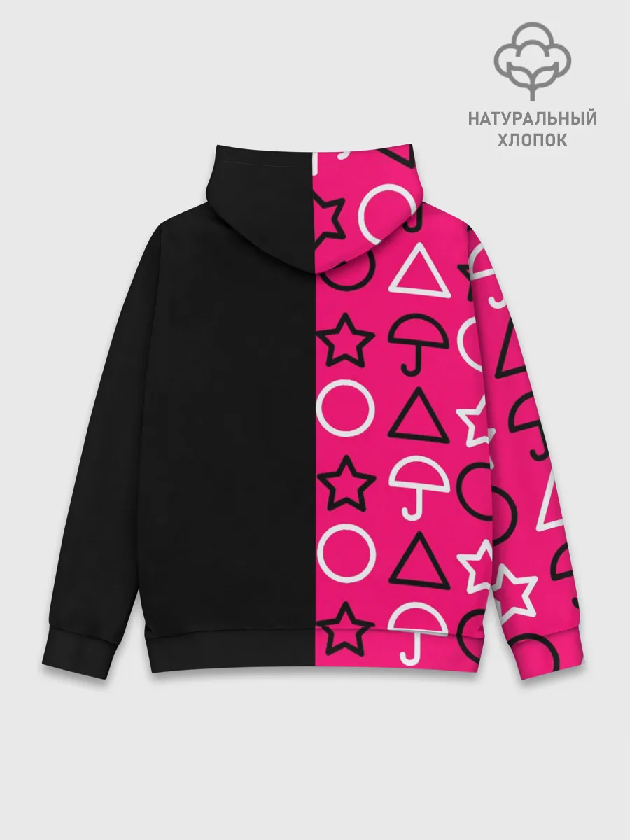 Худи мужской база хлопок / ИГРА В КАЛЬМАРА / СИМВОЛИКА