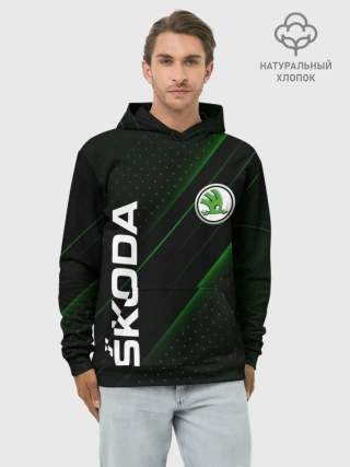 Худи мужской база хлопок / SKODA, ШКОДА