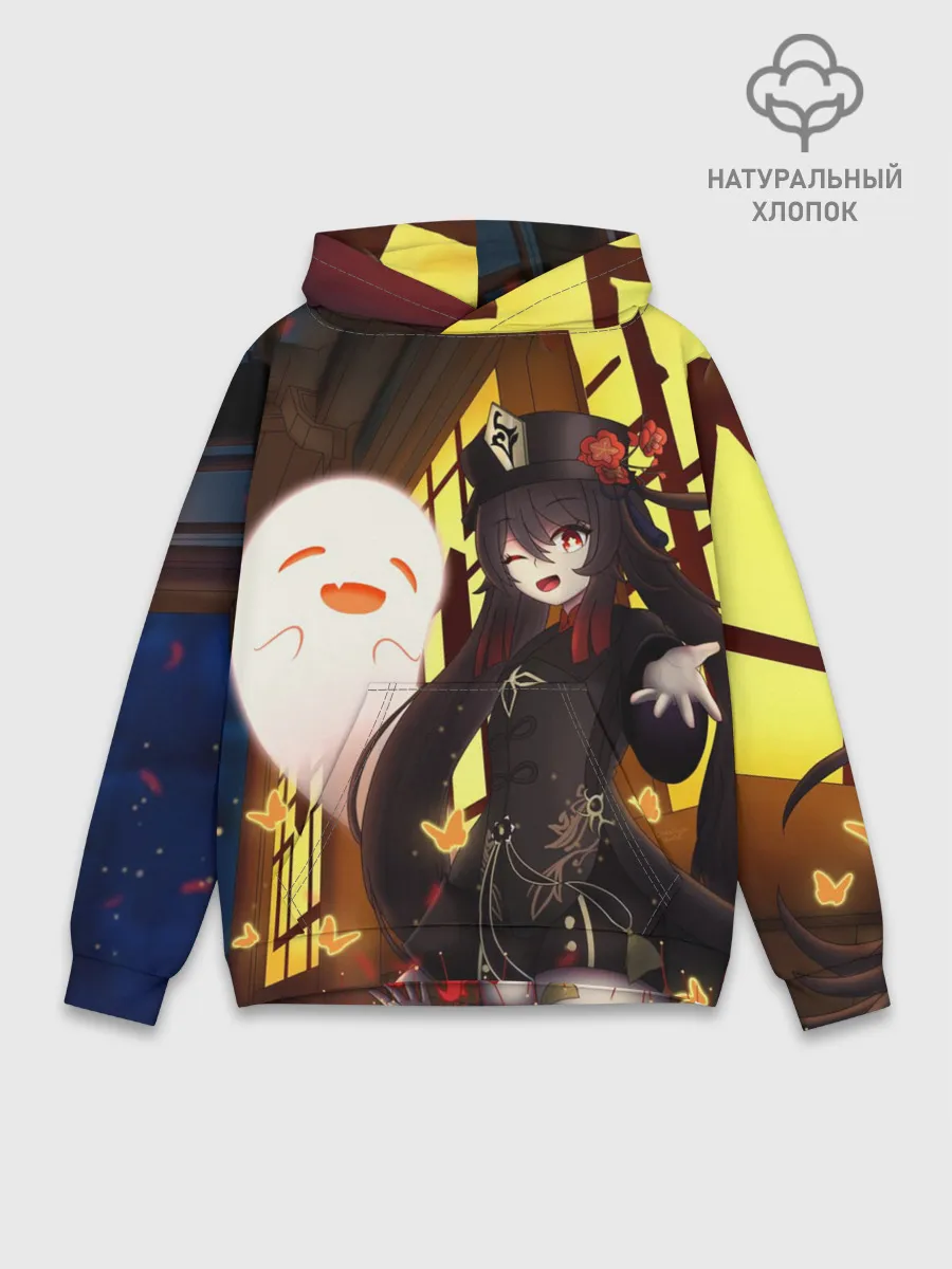 Худи мужской база хлопок / Ху Тао | Genshin Impact