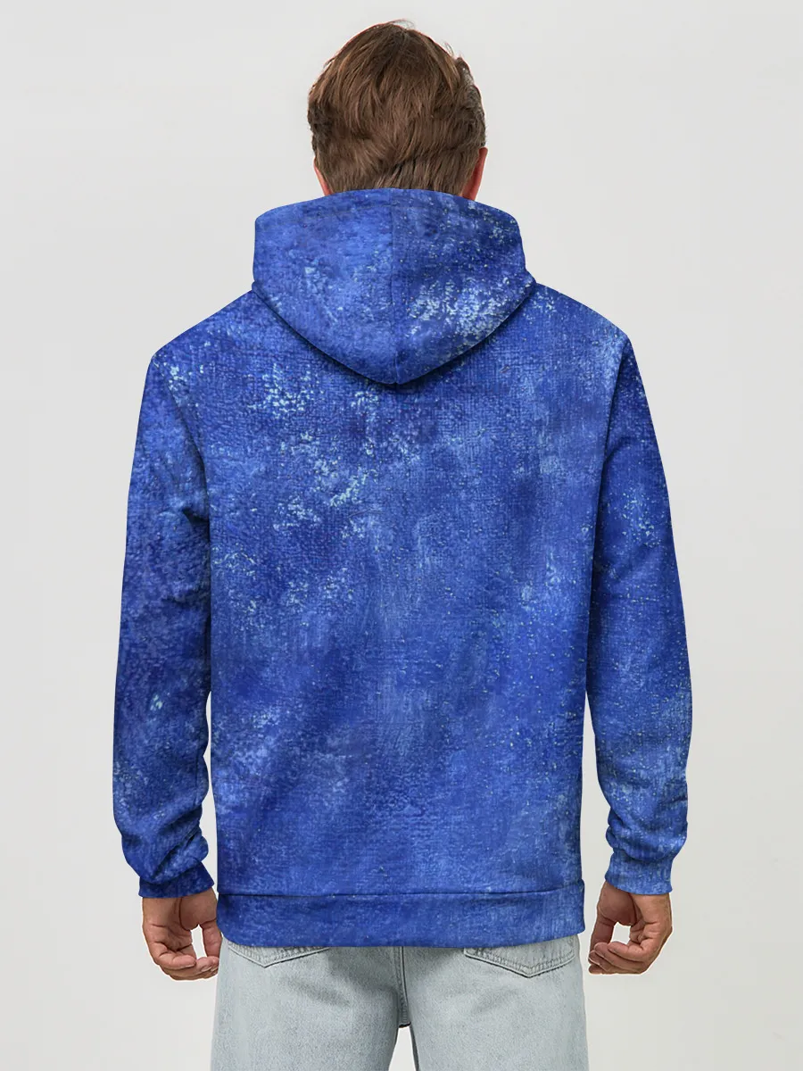 Худи мужской база хлопок / Ночная синева