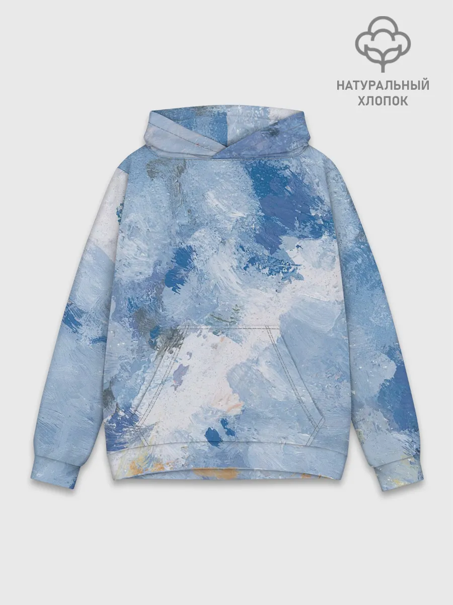 Худи мужской база хлопок / Небесные мазки