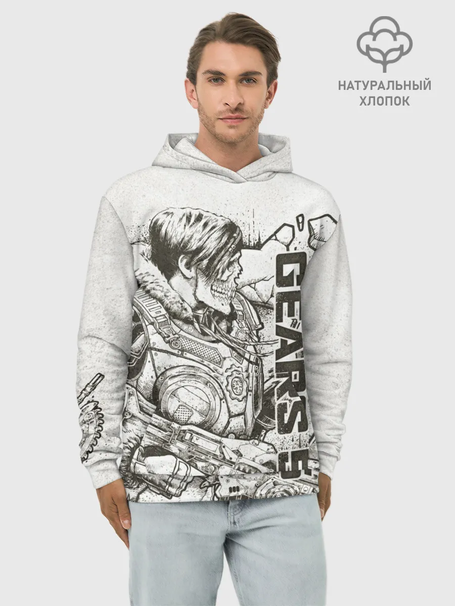 Худи мужской база хлопок / Gears 5