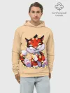Худи мужской база хлопок / Новогодний тигрёнок