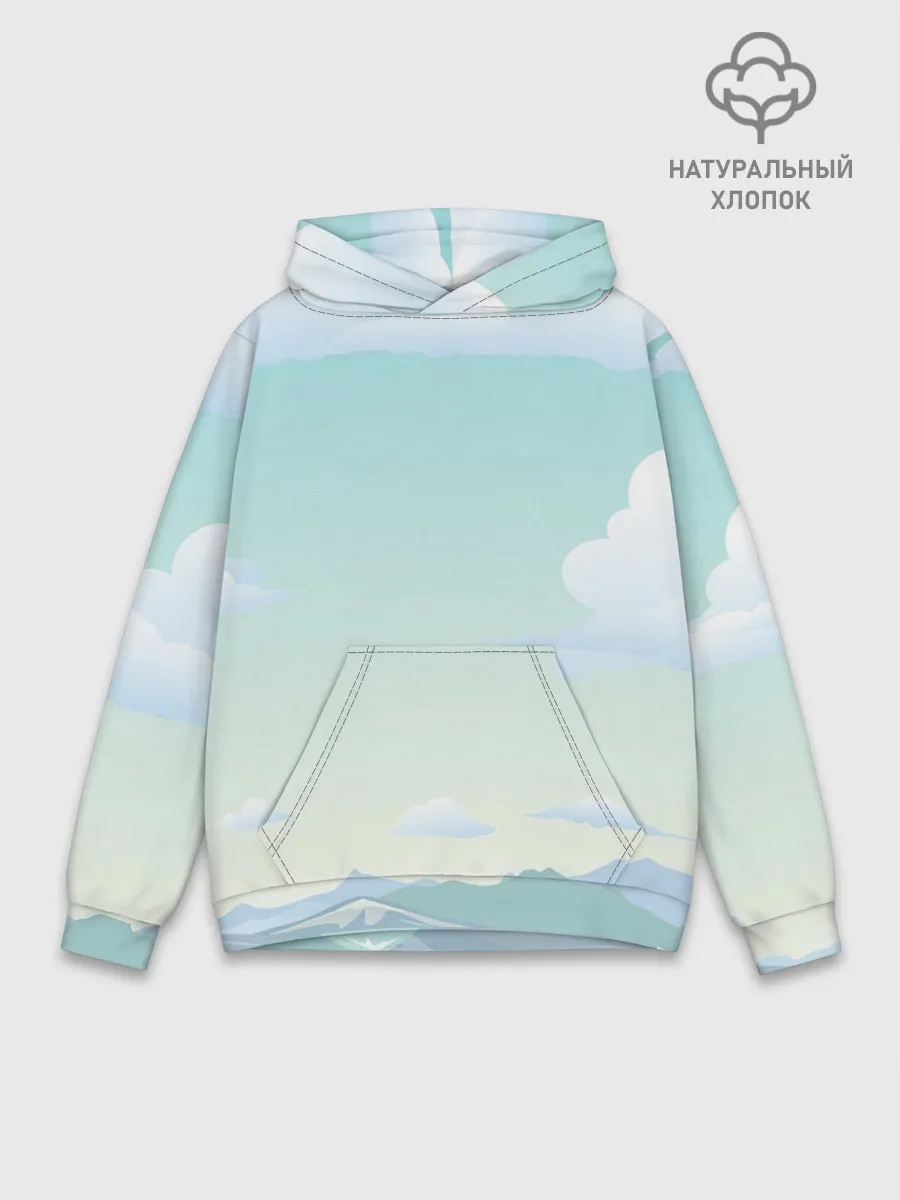 Худи мужской база хлопок / Чистая природа