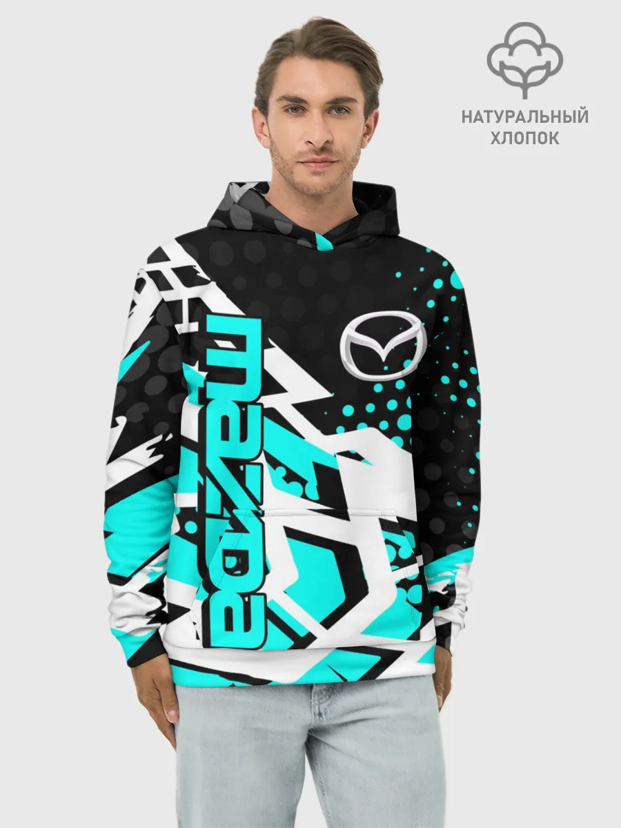 Худи мужской база хлопок / Mazda