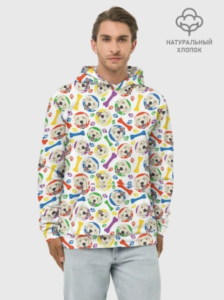 Худи мужской база хлопок / Золотистый Ретривер