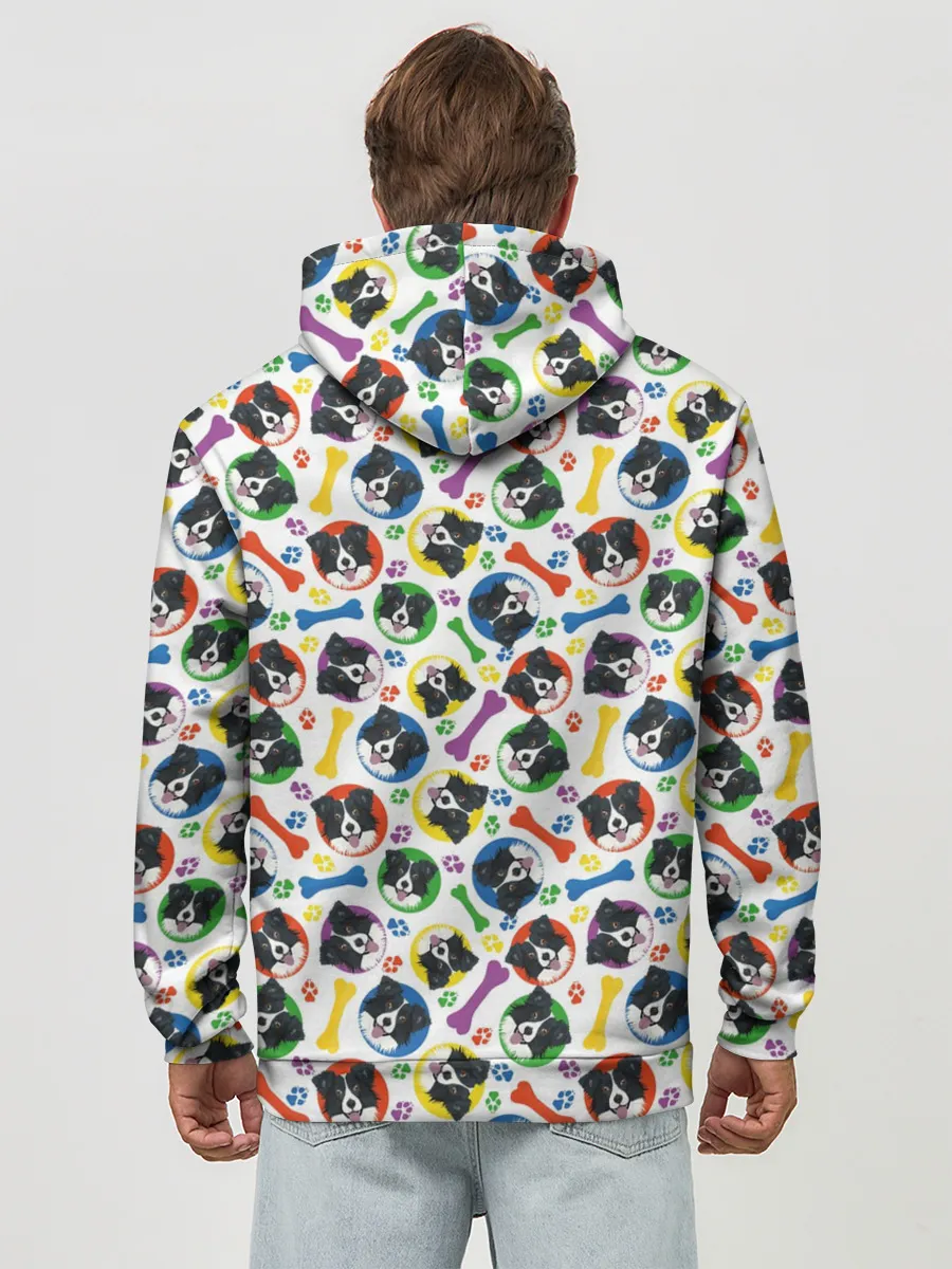 Худи мужской база хлопок / Бордер-Колли