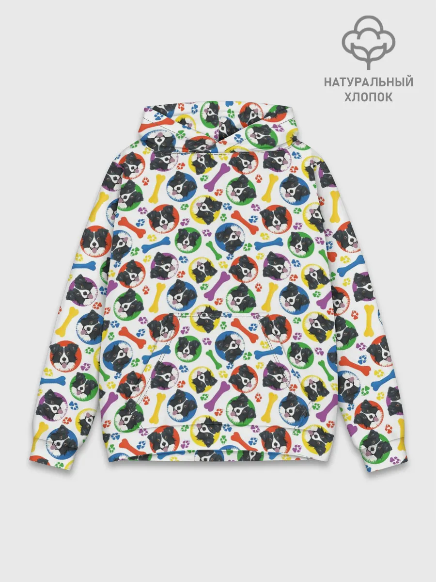 Худи мужской база хлопок / Бордер-Колли