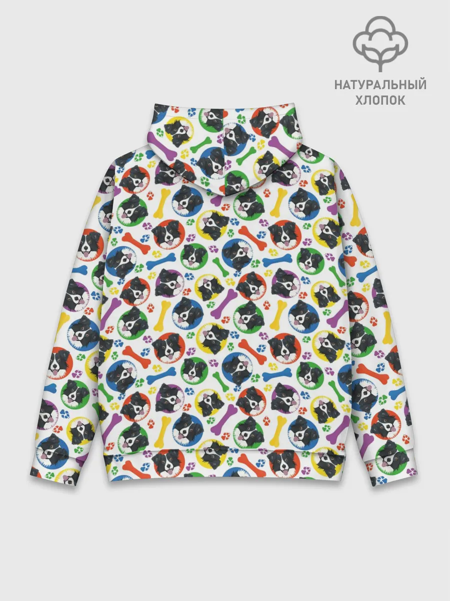 Худи мужской база хлопок / Бордер-Колли