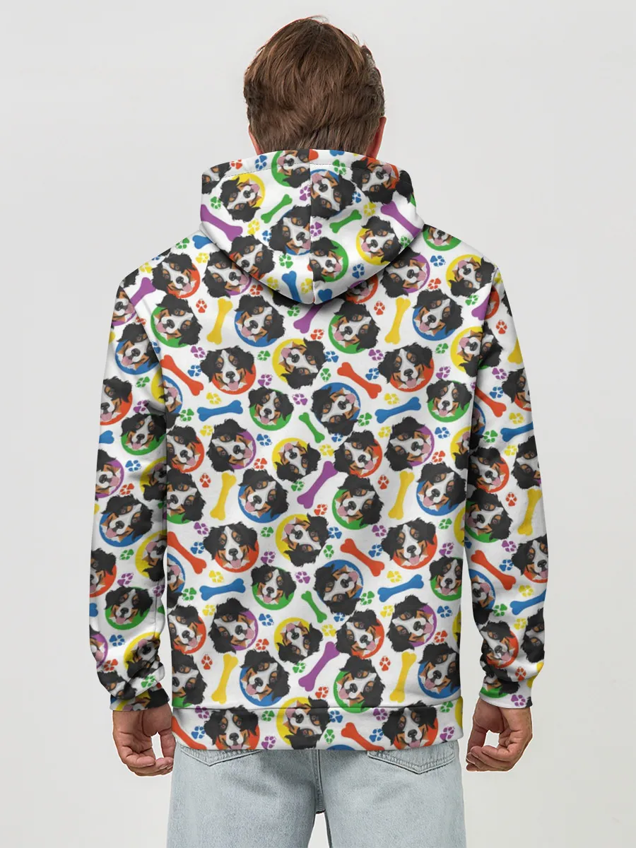 Худи мужской база хлопок / Бернский Зенненхунд