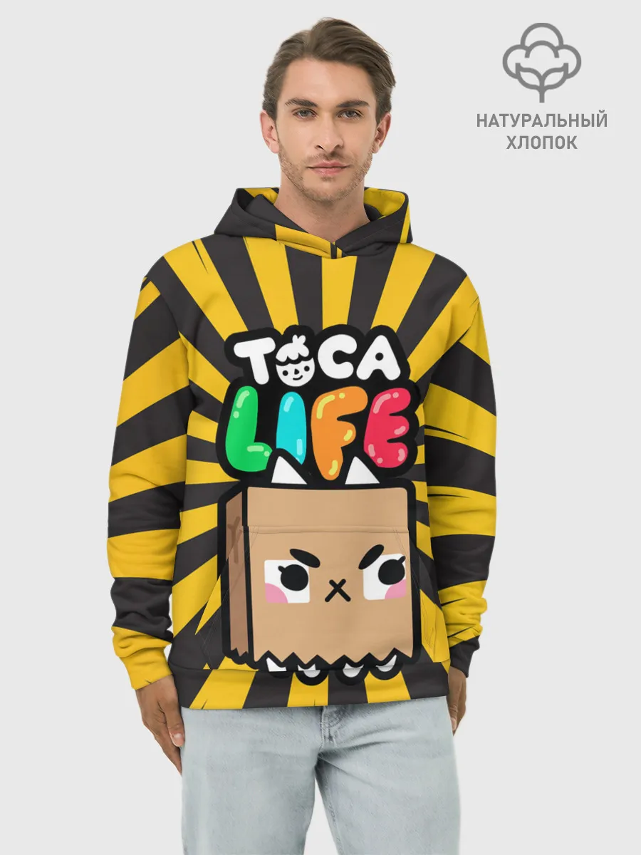 Худи мужской база хлопок / Крокет | Toca Boca