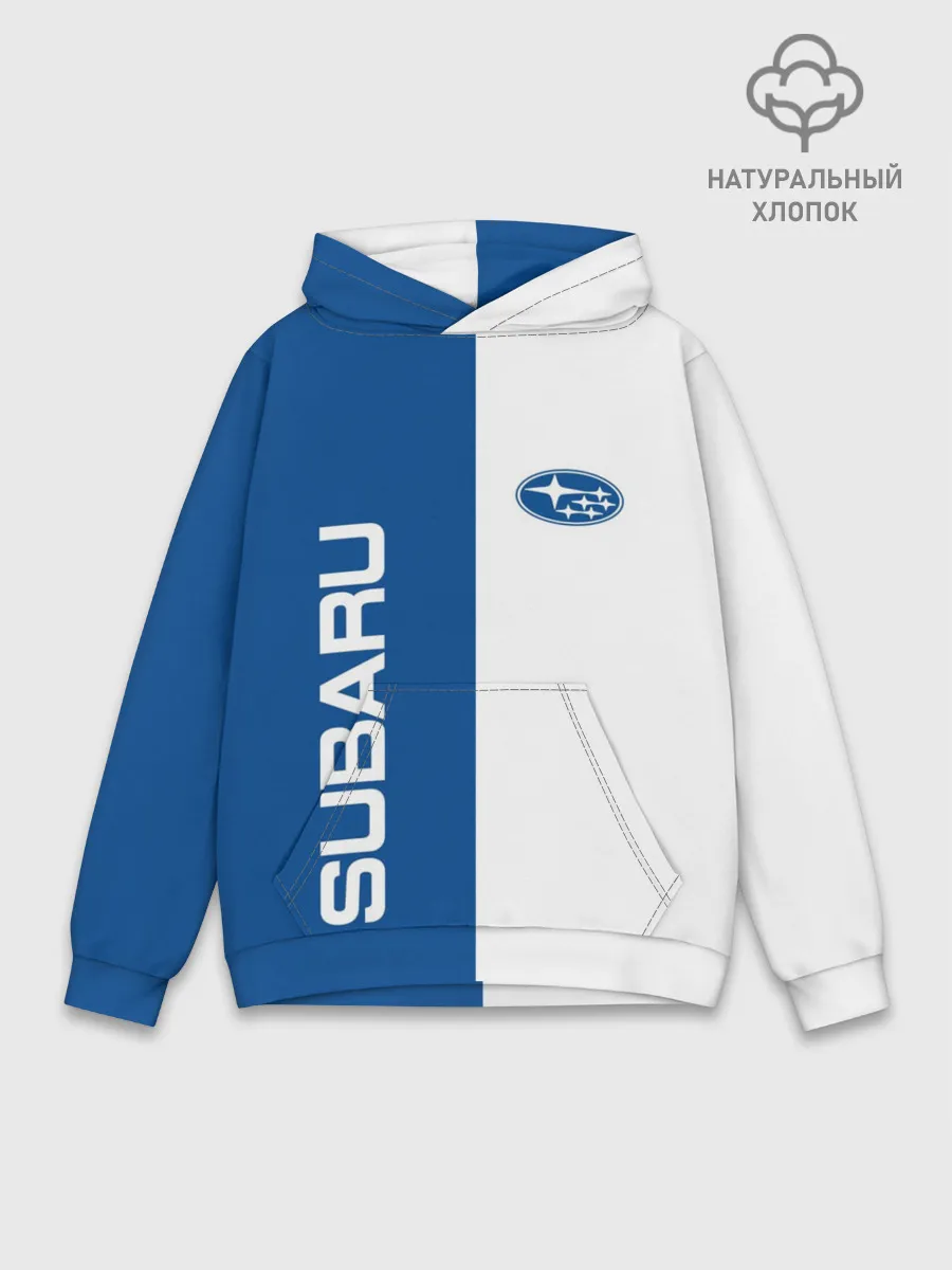 Худи мужской база хлопок / Subaru, sport