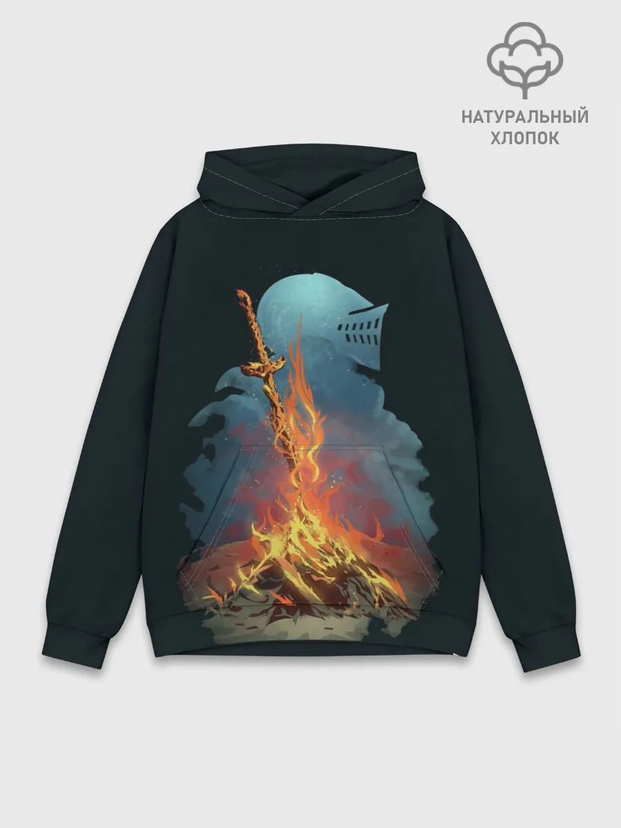 Худи мужской база хлопок / Witcher 3 костер