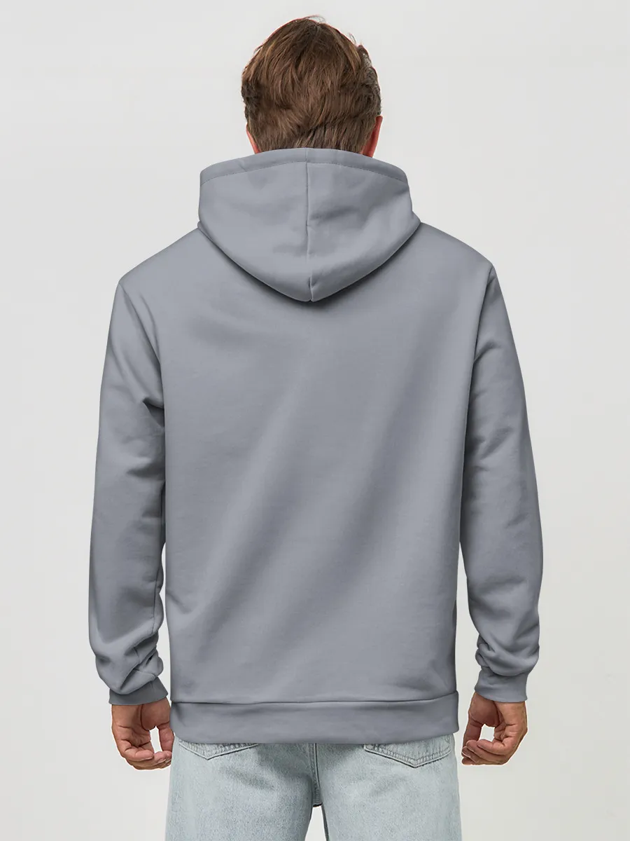 Худи мужской база хлопок / Два снеговика