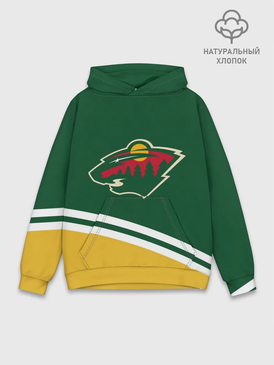 Худи мужской база хлопок / Minnesota Wild NHL