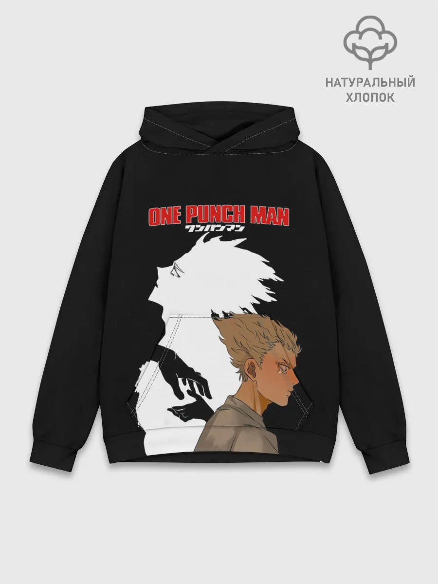 Худи мужской база хлопок / Слеза Гароу One Punch-Man