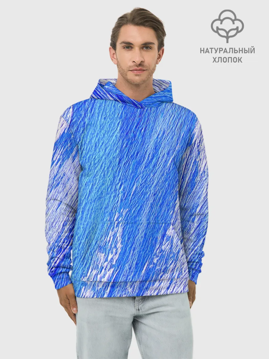 Худи мужской база хлопок / Крупные мазки