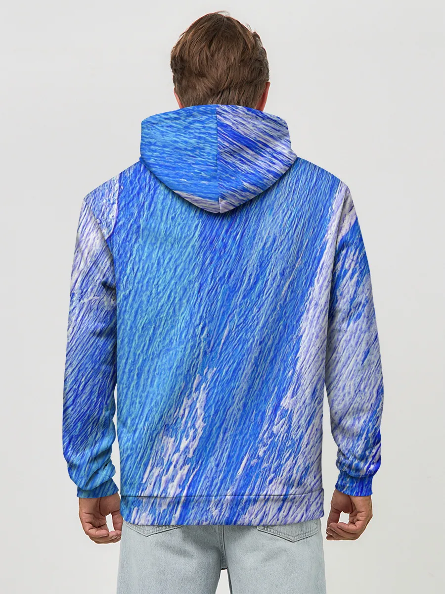 Худи мужской база хлопок / Крупные мазки