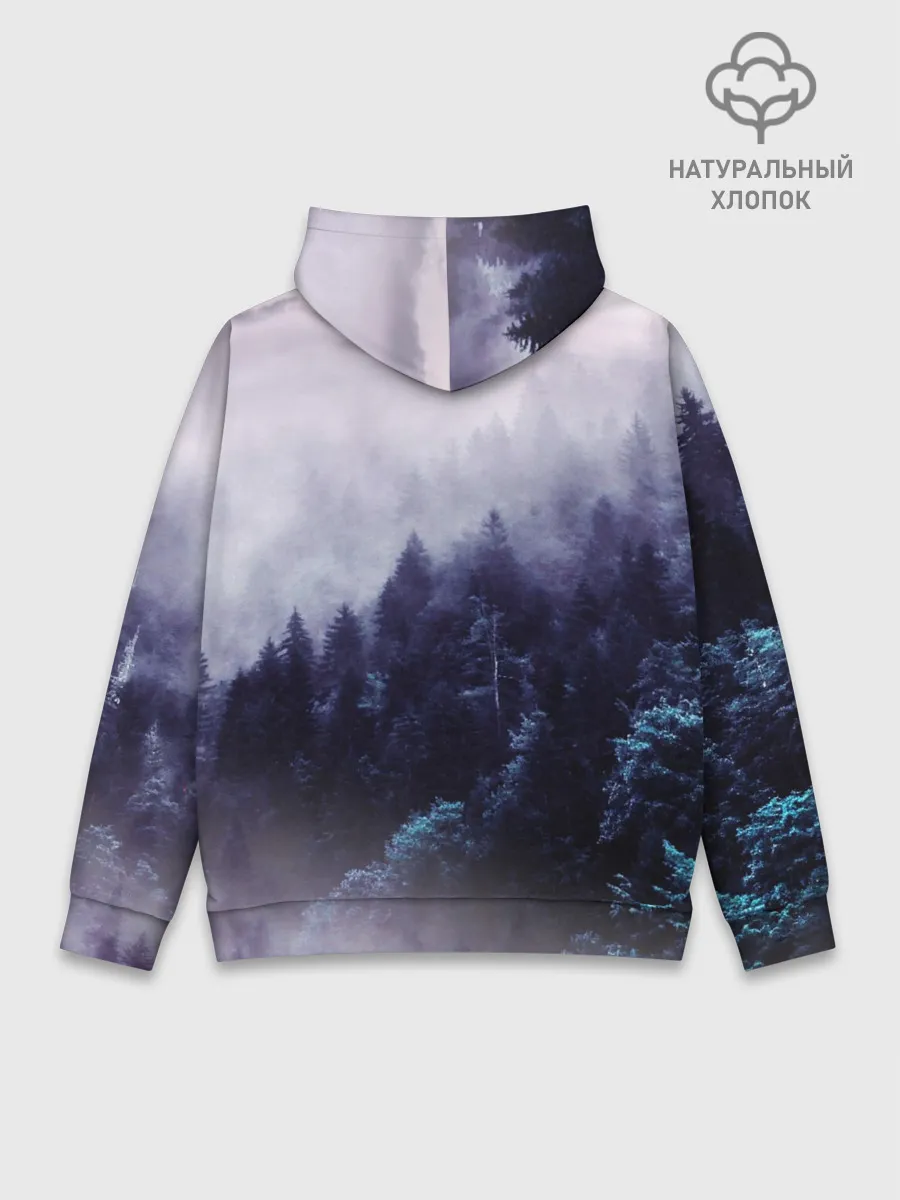 Худи мужской база хлопок / ЛЕСНОЙ ТУМАН